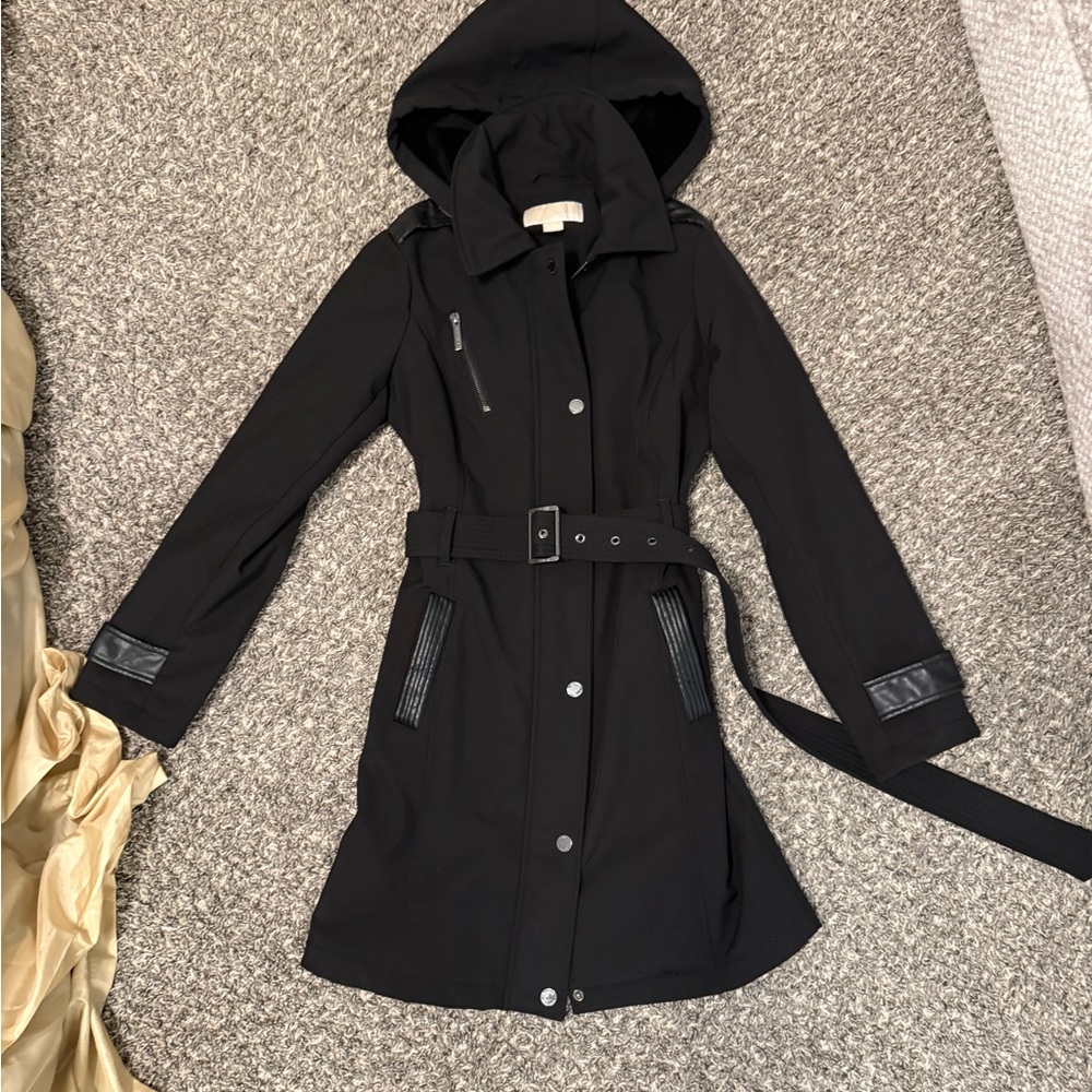 Michael Kors Black Hooded Women's Coat